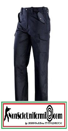 Pantalone multitasche blu navy per divisa estivo.